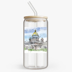 Банка с бамбуковой крышкой