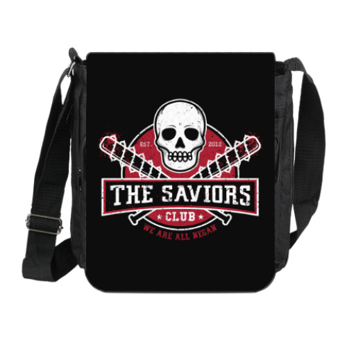 Сумка на плечо (мини-планшет) с принтом Walking Dead The Saviors TWD