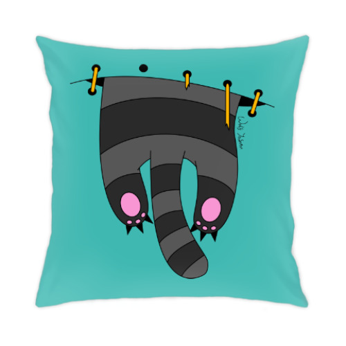 Подушка с принтом Кот Висля