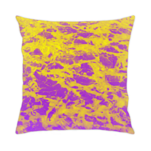 Подушка с принтом Кислотный бриз