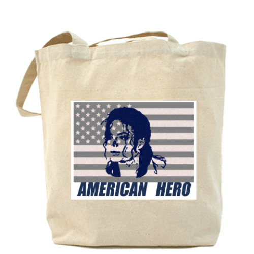 Сумка шоппер с принтом MJ