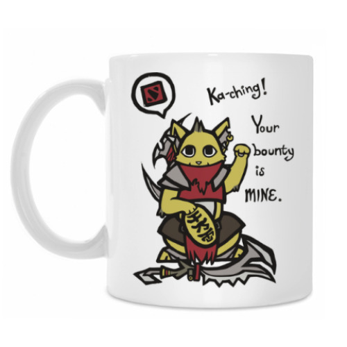 Кружка с принтом  Bounty Hunter. Dota 2.