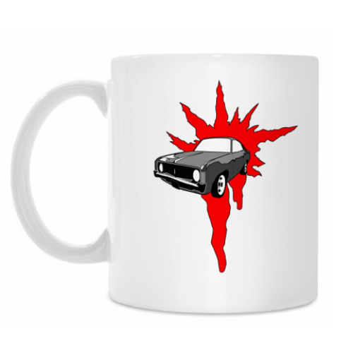 Кружка с принтом Автомобиль