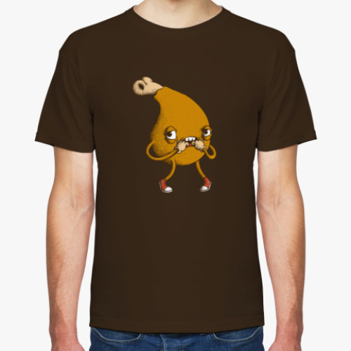 Футболка с принтом Трусливая курочка / Chicken