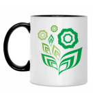 Кружка двухцветная