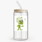 Банка с бамбуковой крышкой