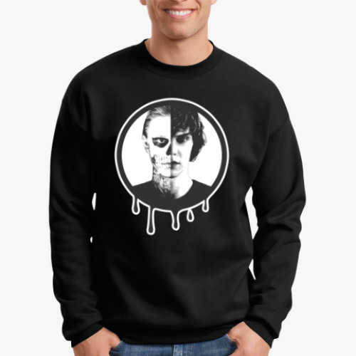 Свитшот с принтом Эван Питерс(Evan Peters)/AHS