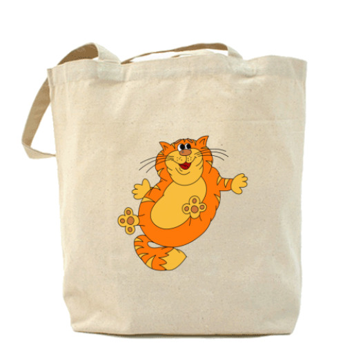 Сумка шоппер с принтом Кот