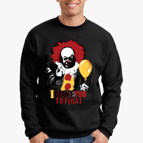 Свитшот с принтом Clown It by Stephen King