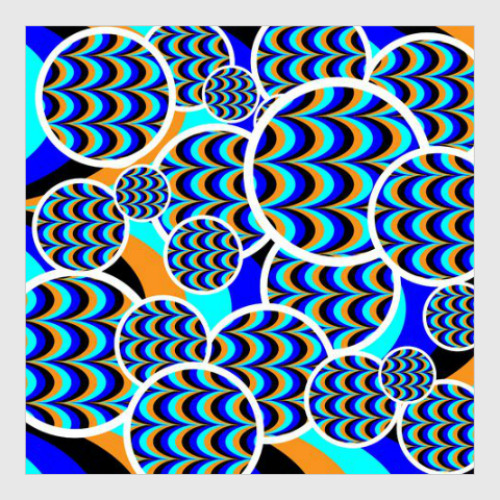 Постер с принтом Оптическая иллюзия