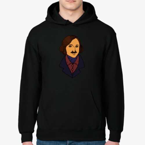 Толстовка худи с принтом Гоголь