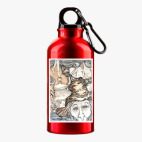 Металлическая бутылка 400 мл UV-DTF