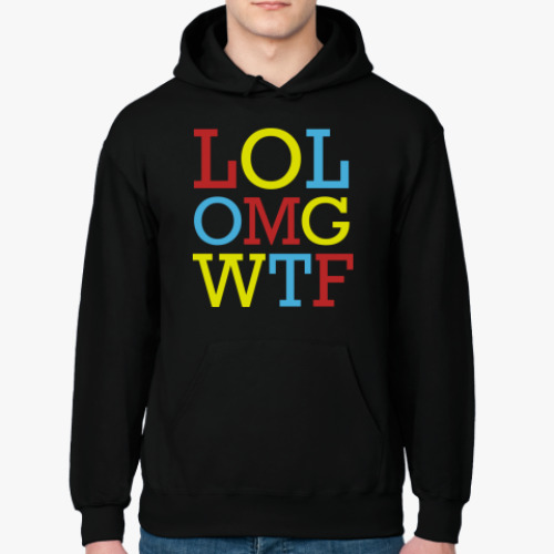 Толстовка худи с принтом LOL