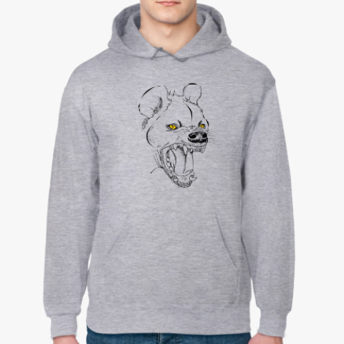 Толстовка худи с принтом хохочущая гиена