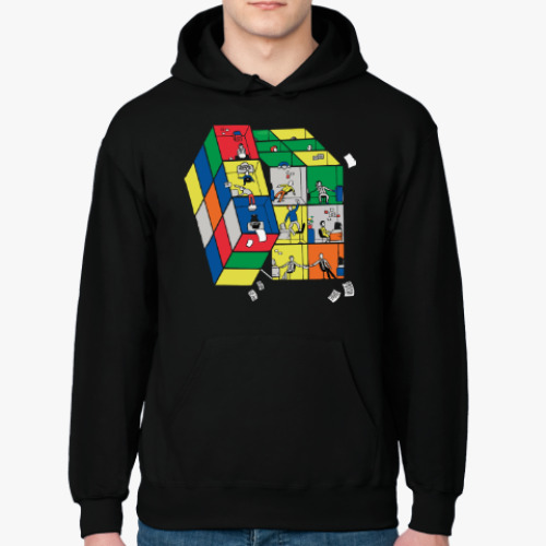 Толстовка худи с принтом Кубик Рубика | Rubiks Cube