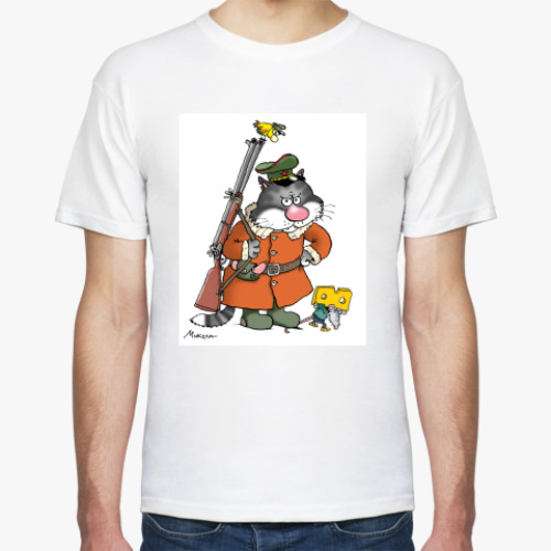 Футболка с принтом СТОРОЖ