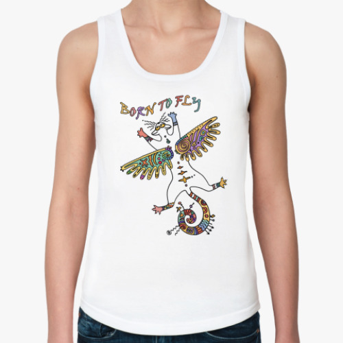 Женская майка с принтом Рождённая летать