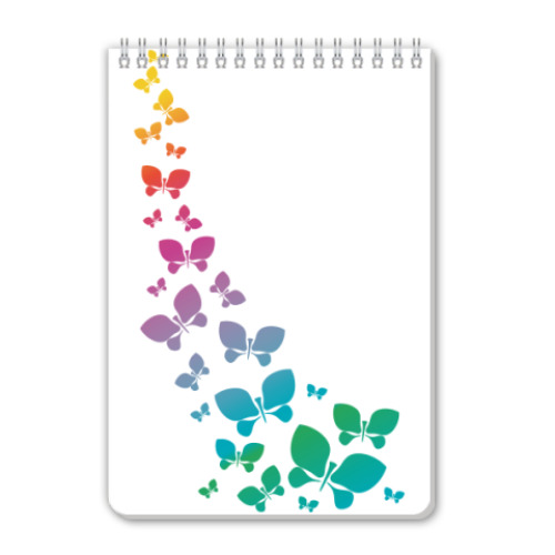 Блокнот с принтом Бабочки