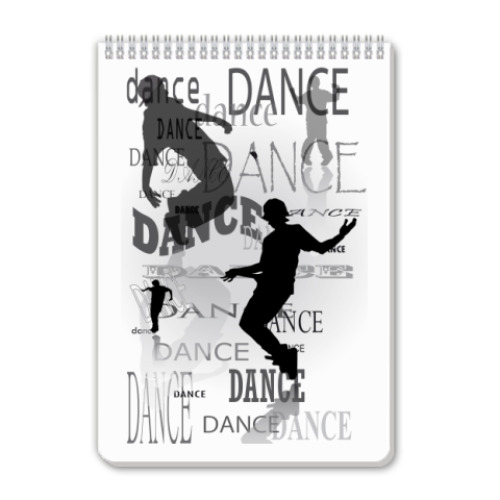 Блокнот с принтом Dance