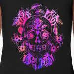 Череп акварельный