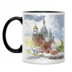 Кружка двухцветная