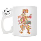 Кружка с футбольным мячиком