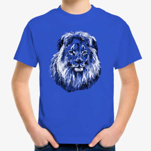 Детская футболка с принтом Лев
