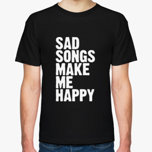 Футболка с принтом  SAD SONGS