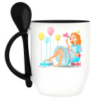 Кружка с ложкой