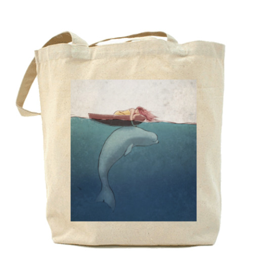 Сумка шоппер с принтом Глубина