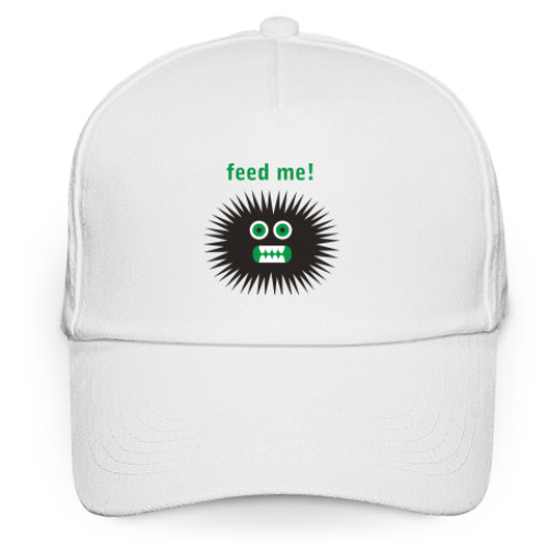 Кепка бейсболка с принтом Feed me!