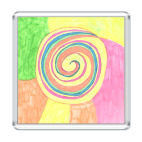 Магнит 6.5 x 6.5 см  'Леденец'