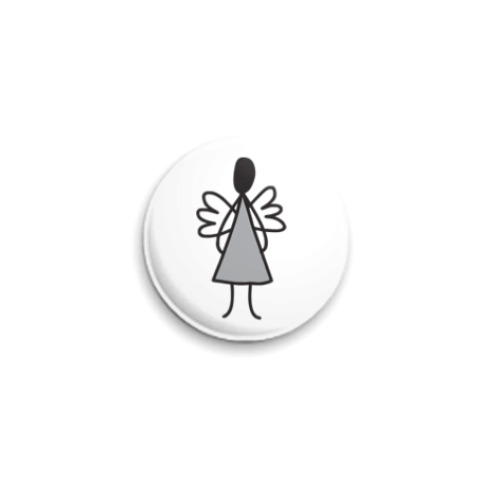 Значок 25мм с принтом ФЕЯ