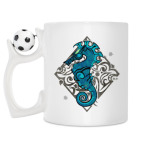 Кружка с футбольным мячиком