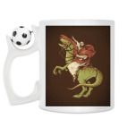 Кружка с футбольным мячиком