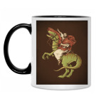 Кружка двухцветная