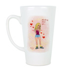 Кружка латте (510 мл) 'Думаю о тебе'