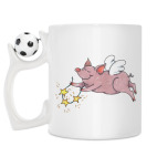 Кружка с футбольным мячиком