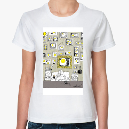 Классическая футболка с принтом Семейное древо