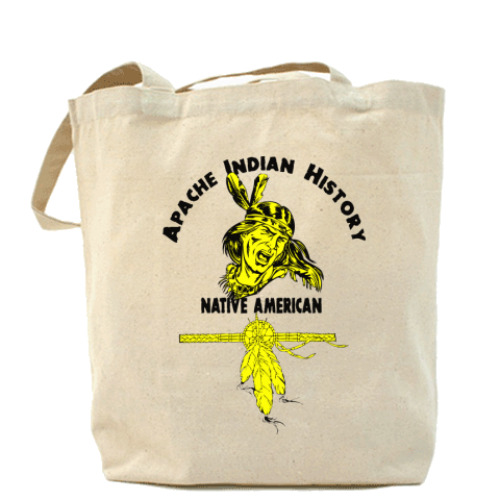 Сумка шоппер с принтом Apache Indian History