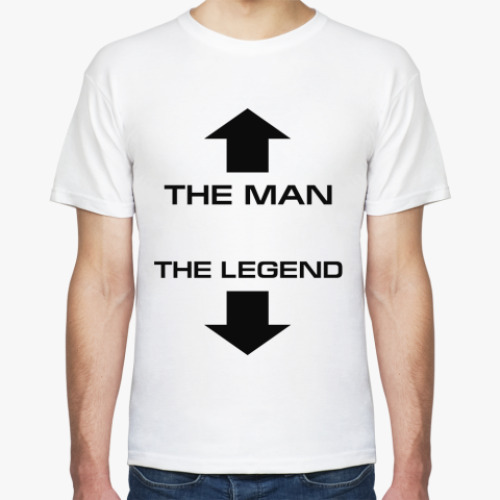 Футболка с принтом Человек-Легенда