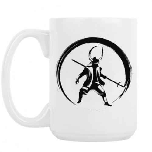 Кружка с принтом Самурай (samurai)