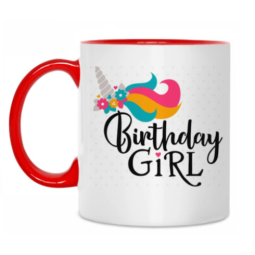 Кружка с принтом Birthday Girl