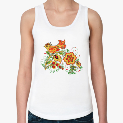 Женская майка с принтом Русский народный узор