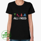 Женская футболка органик