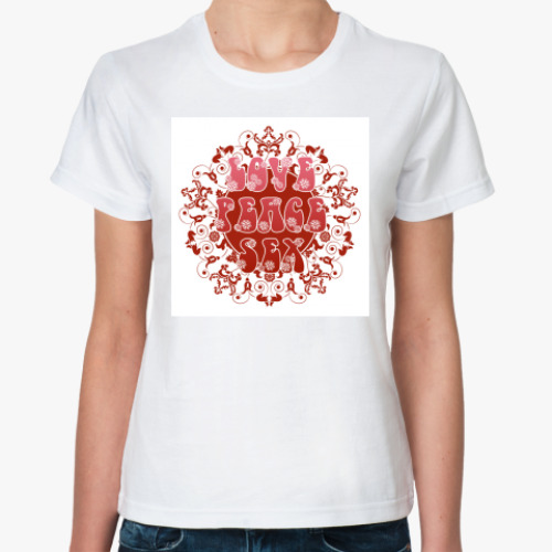 Классическая футболка с принтом 70s