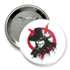 Значок 75 мм Вендетта