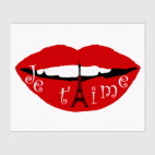 Холст 80 х 100 см Я люблю тебя по-французски