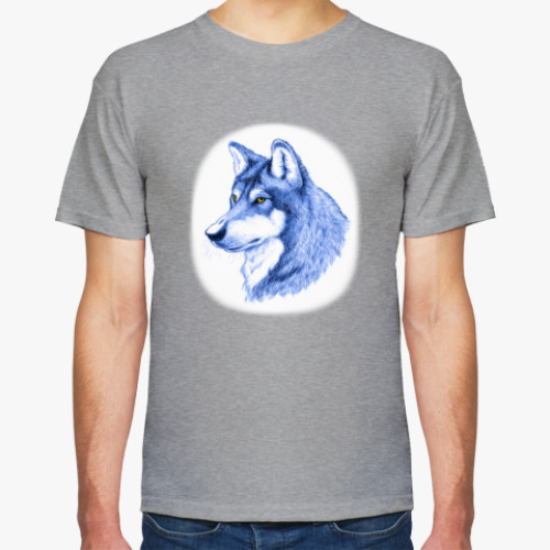 Футболка с принтом 'Волк'