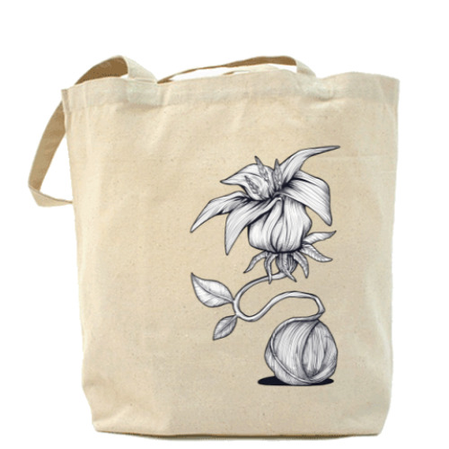 Сумка шоппер с принтом Природа вязания